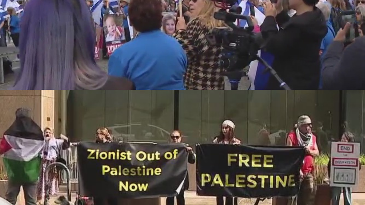 Competing rallies in San Francisco over Israel-Hamas war