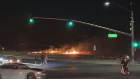 Chaotic night in Contra Costa County with sideshows, crash, fires
