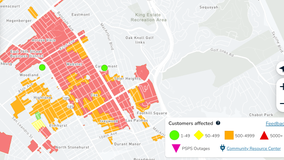 Thousands of PG&E customers without power in Oakland