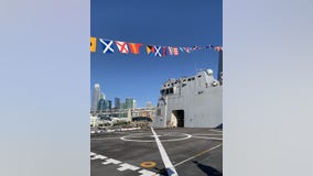 Public tours USS John P. Murtha along San Francisco's Embarcadero