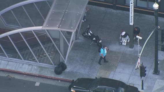 BART service resumes after alleged robbery suspect jumps on tracks