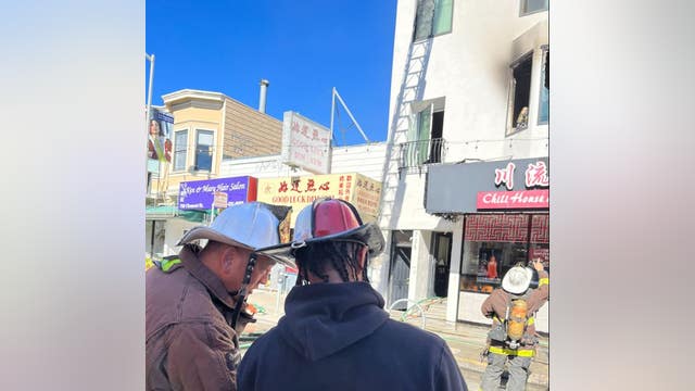 San Francisco firefighters battle structure fire in Inner Richmond District