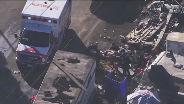 1 hurt in shooting at Oakland homeless encampment