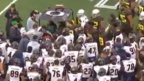 Cal football player from Oakland carted off field, hospitalized after hit