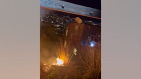 Crews respond to brush fire in Potrero Hill