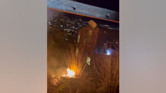 Crews respond to brush fire in Potrero Hill