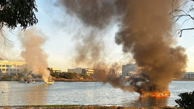 Boats destroyed by fire, several rescued at Oyster Point in South San Francisco