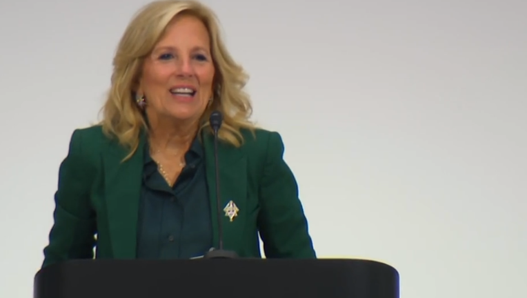 First Lady Jill Biden in Cupertino to talk about mental health