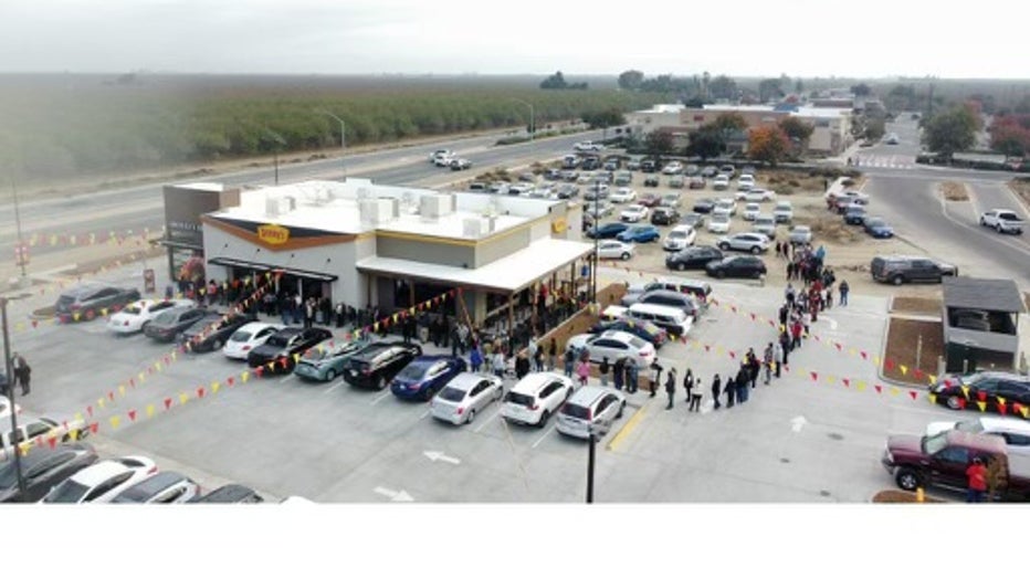 The first Denny's drive-thru in CA is open near Fresno