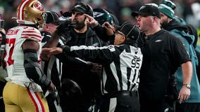 49ers linebacker Dre Greenlaw, Eagles security chief ejected in NFC title game rematch