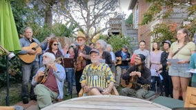 Residents of a Berkeley neighborhood bring music and love to a dying neighbor