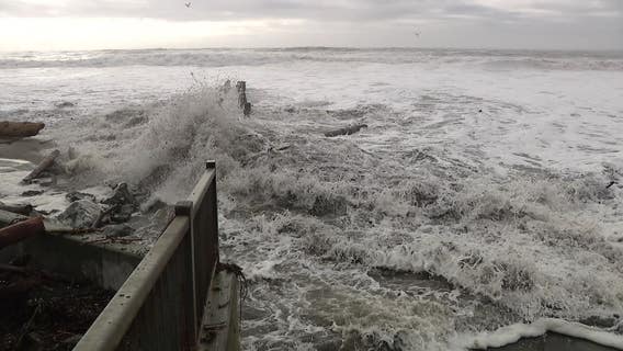 Evacuation warnings lifted after high surf and flooding shut down Santa Cruz, coastal areas