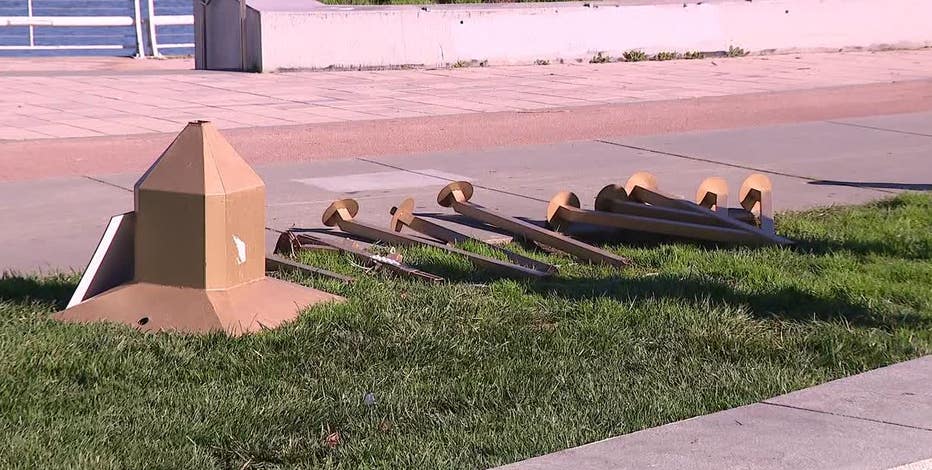 Menorah dismantled, thrown into Oakland's Lake Merritt