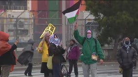 Hundreds protest Gaza war at Oakland port