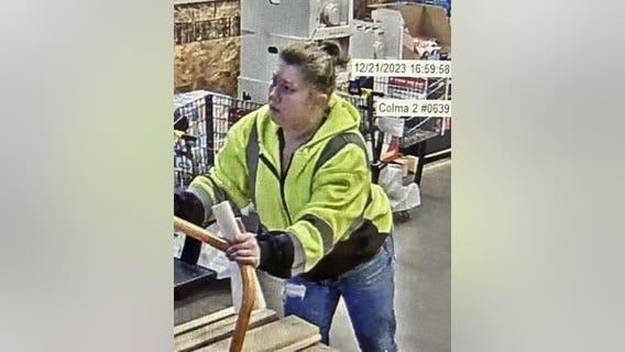Colma police search for woman who stole from Home Depot