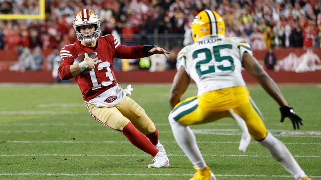 Niners win as CMC's 2nd TD rallies the 49ers to 24-21 playoff win over Packers
