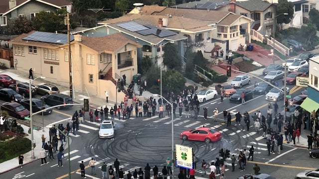 Sideshow causes commotion in Oakland residential neighborhood on Park Boulevard