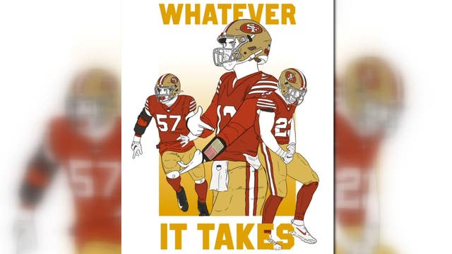 International Niners superfan vows to sketch team every day until Super Bowl