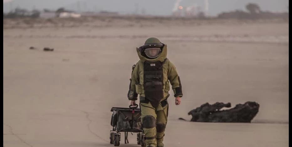 Bomb found on Santa Cruz beach