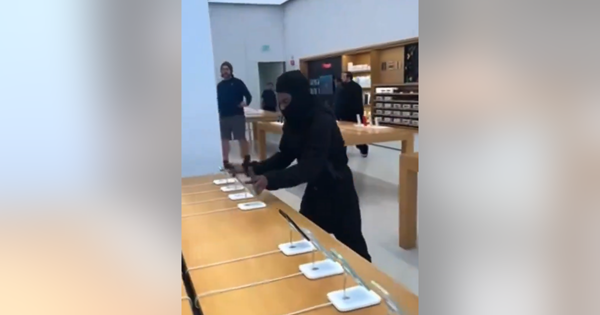 Thief snatches dozens of iPhones from California Apple store | KTVU FOX 2