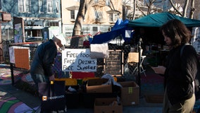 Berkeley's People's Park protesters dismantle 'free store,' organize pop-up resource