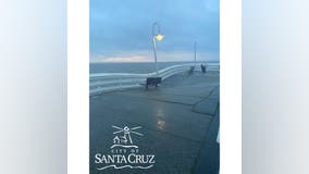 Santa Cruz Wharf damaged, after being battered by storm
