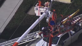 Worker electrocuted by power line in San Jose