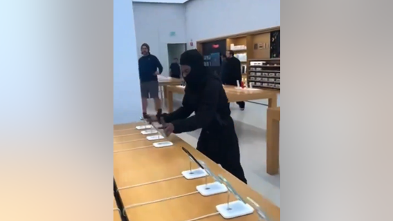 Thief snatches dozens of iPhones from California Apple store