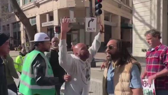 Tempers flare as recall supporters interrupt Oakland mayor announcing safety grant