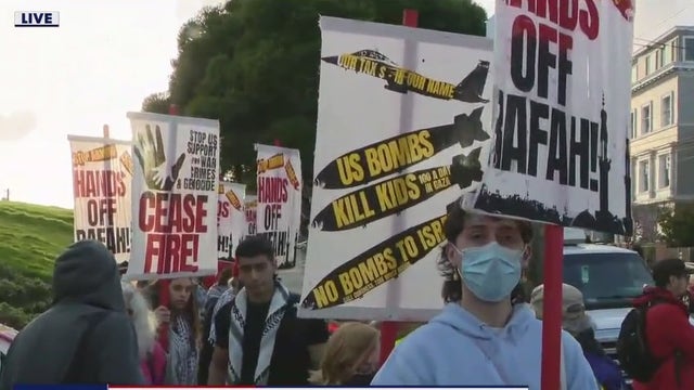 Protesters renew Gaza ceasefire demands during Biden's Bay Area visit