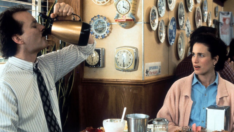 FILE - Bill Murray and Andie MacDowell in a scene from the film