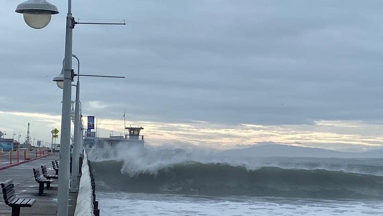 Santa Cruz Wharf damaged after being battered by storm