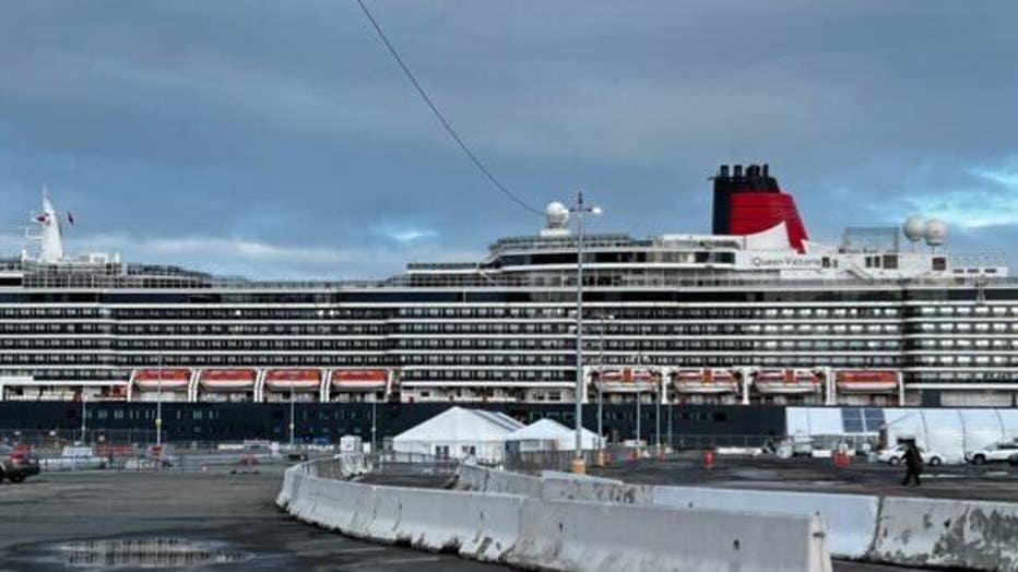 Queen Victoria Cruise Ship With Sick Passengers Departs San Francisco   IMG 5202 