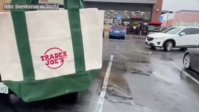 Trader Joe’s mini tote bags reselling on eBay for hundreds of dollars