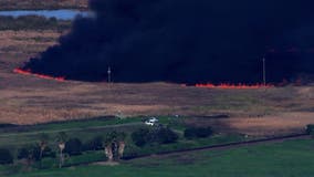 Vegetation fire burns in Antioch