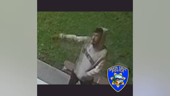 Arson suspect sought after setting fire to Santa Cruz church's cross