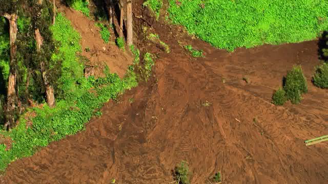 Water main break creates crater-like shape near Stern Grove