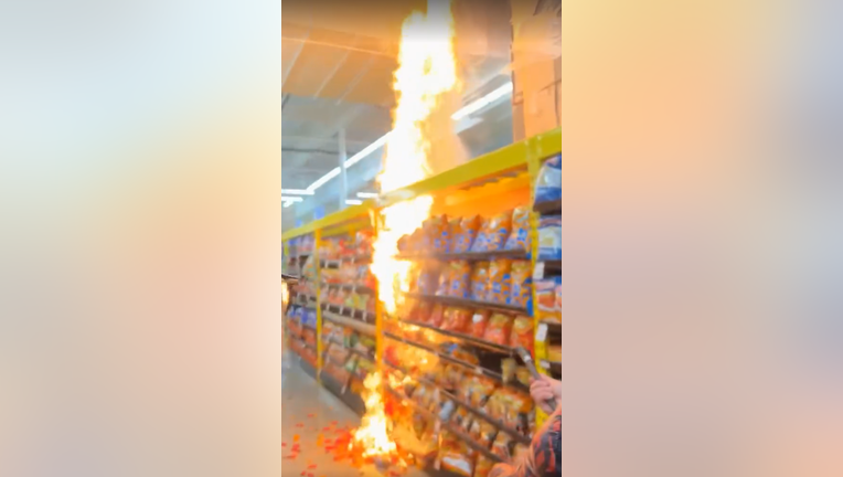 Cheetos literally 'flaming hot': Bags of chips on fire at San Pablo Foodmaxx - KTVU FOX 2 San Francisco