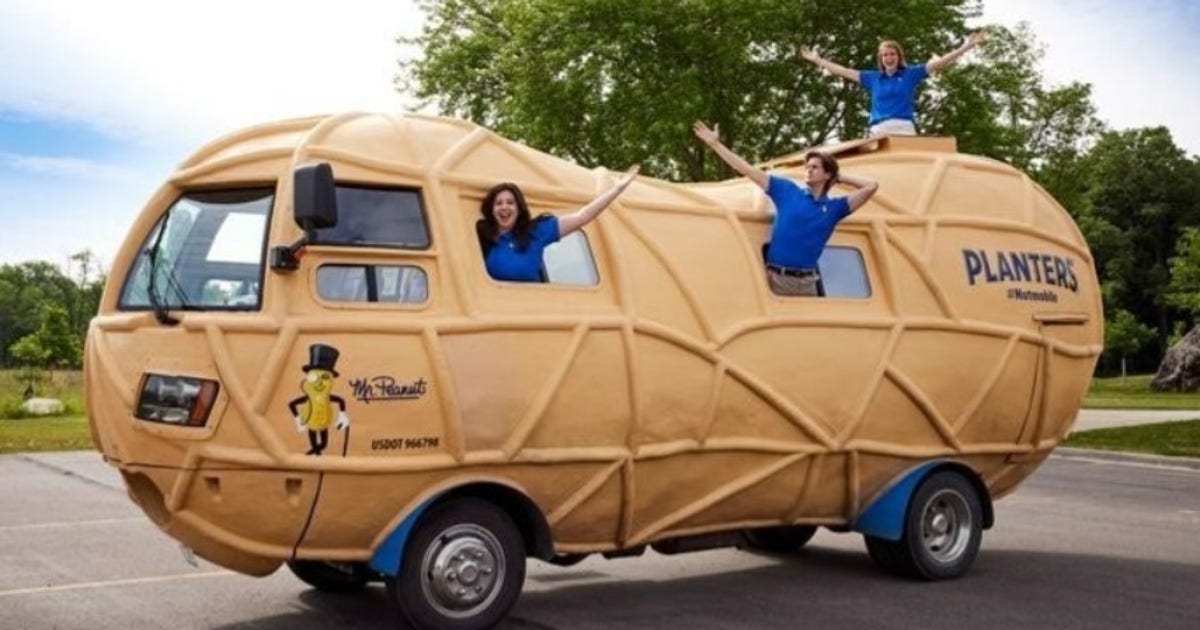Mr. Peanut looking for 'Peanutters' to drive across America in