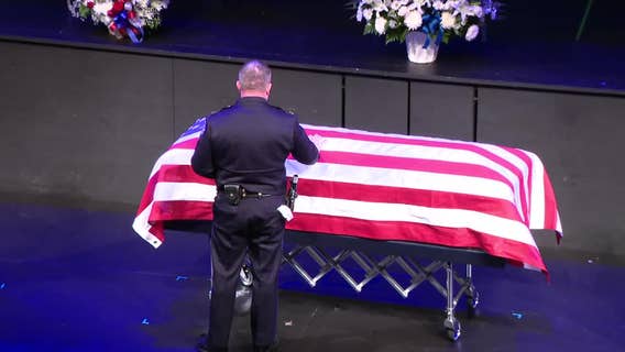 Funeral for Oakland police officer Jordan Wingate