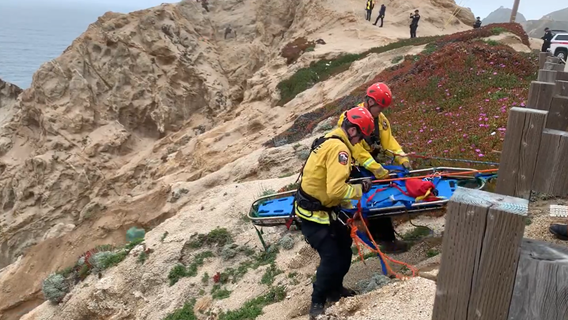Man dies after car goes over Devil's Slide cliff in San Mateo County