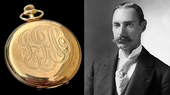 Gold pocket watch recovered from Titanic’s wealthiest passenger sells for nearly $1.5M