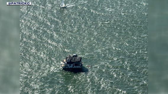 Home spotted crossing San Francisco Bay