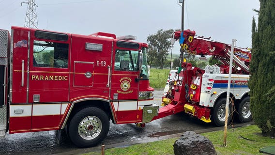 Fremont fire engine struck twice at scene of freeway collision