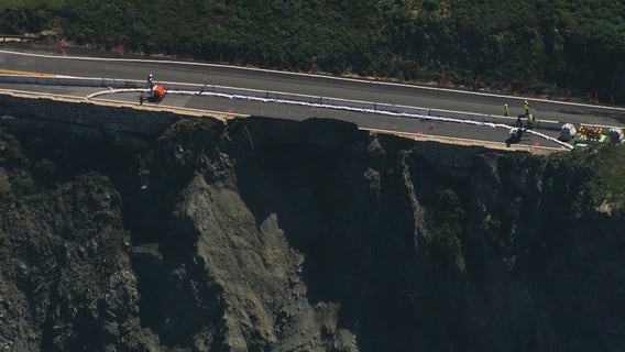 Highway 1 repair work progressing since March storm damage
