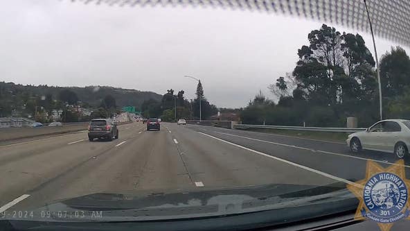 Suspect arrested in Oakland freeway shooting caught on dashcam