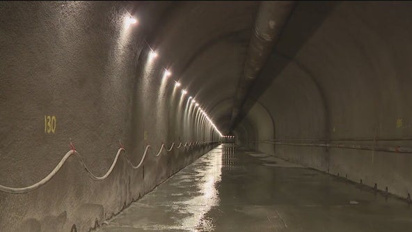 A look inside 1,750-foot tunnel under construction beneath Anderson Reservoir