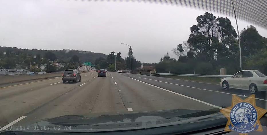 Suspect arrested in Oakland freeway shooting caught on dashcam