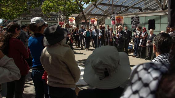 Lawyers argue U.S. weapons to Israel case, pro-Palestine groups rally at SF federal courthouse
