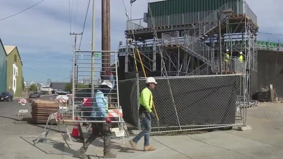 Final touches at Oakland's Raimondi Park